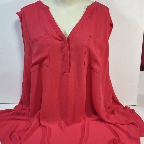 Torrid Harper Georgette Pullover 3/4 Sleeve Blouse - Picture 7 of 9